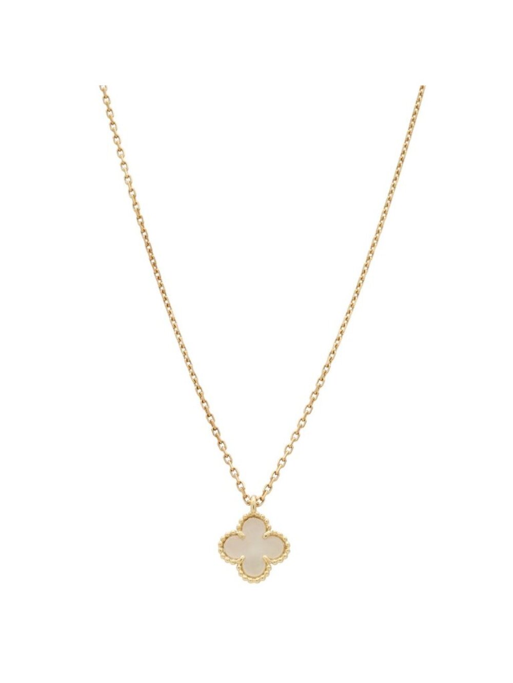 Van Cleef & Arpels Sweet Alhambra Pendant 18k Yellow Gold Shell